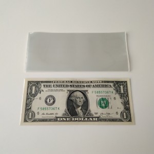 Deluxe pénznem hüvelyes Bill papír Megjegyzés pénz hüvelyek